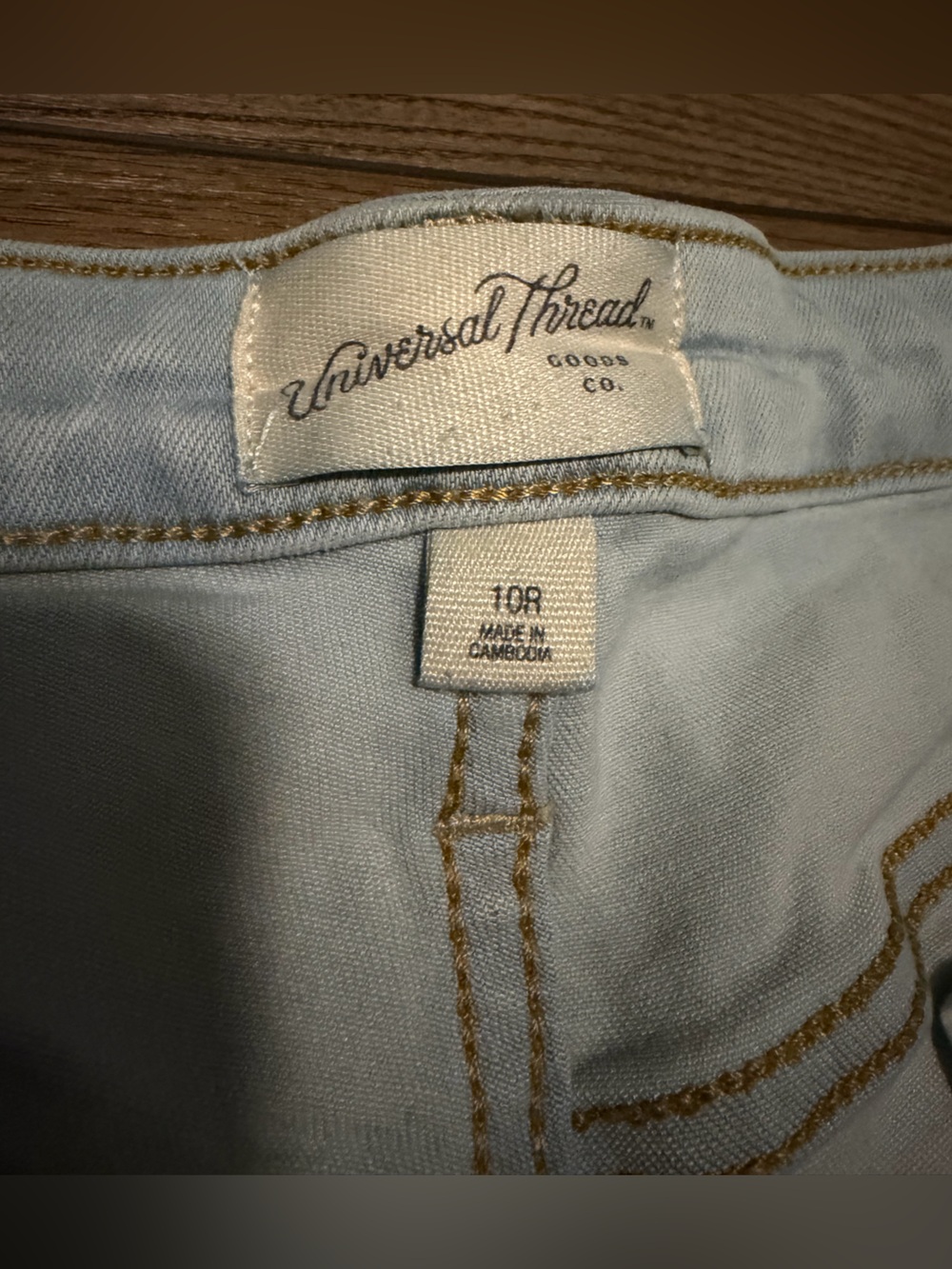 2 pairs: Light Blue and Dark Blue Distressed Denim Women's Shorts - Picture 4 of 7